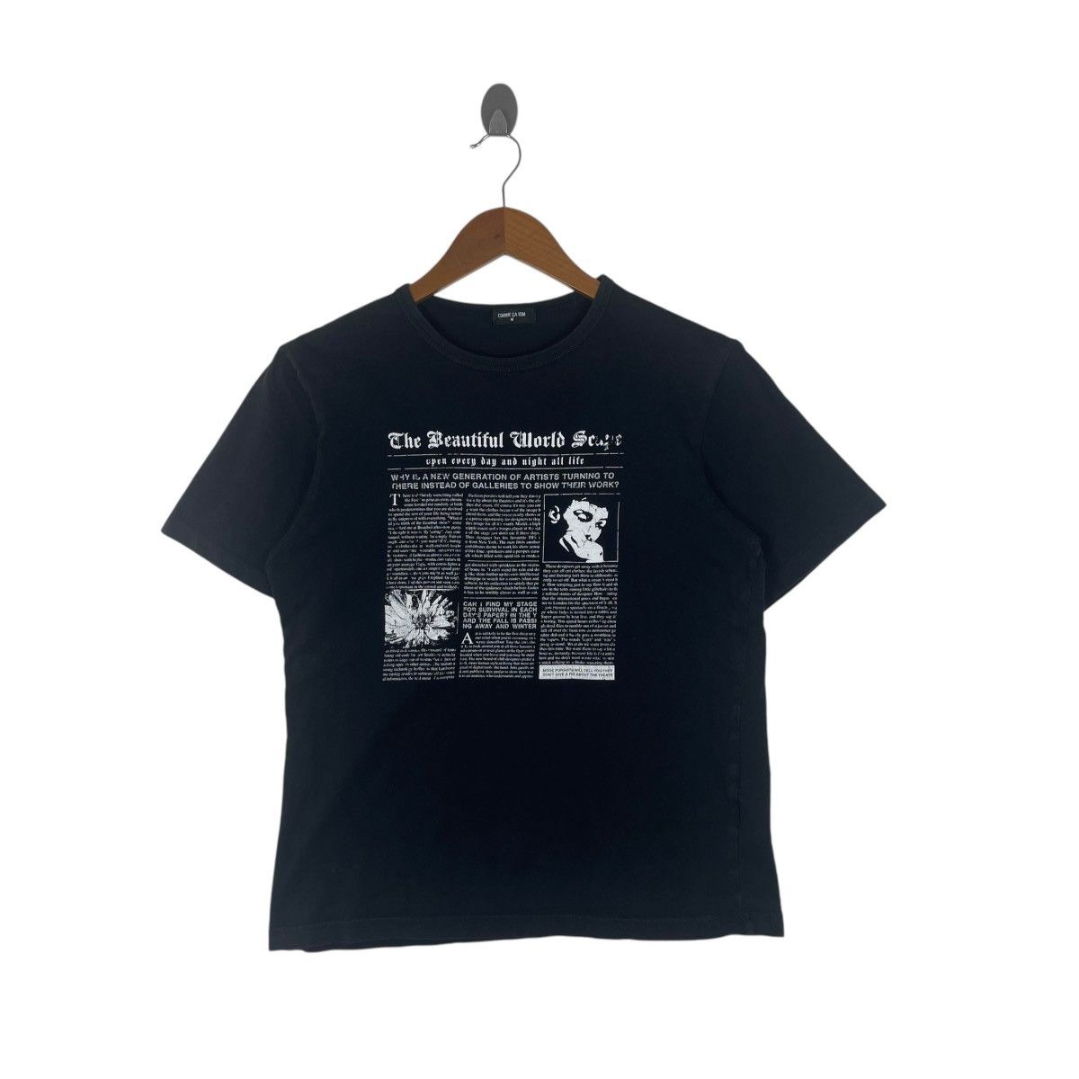 Japanese Brand Comme Ca Ism Japan Poem Art Work Tee Shirt Size US M / EU 48-50 / 2 - 1 Thumbnail