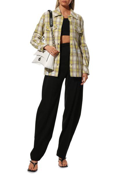 Off-White o1y1225 Logo Patterned Shirt in Multicolor Size XS / US 0-2 / IT 36-38 - 4 Thumbnail