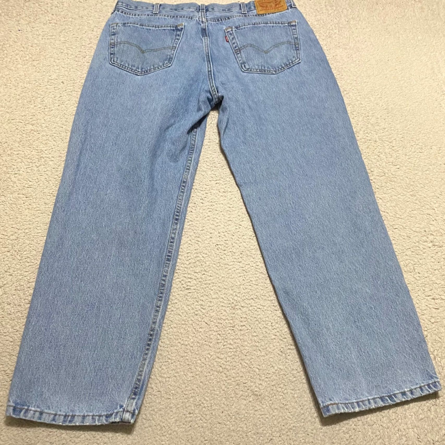 Levi's Levi's 550 Jeans Mens 38x30 Blue Denim Straight Leg Relaxed Fit Size US 38 / EU 54 - 2 Thumbnail