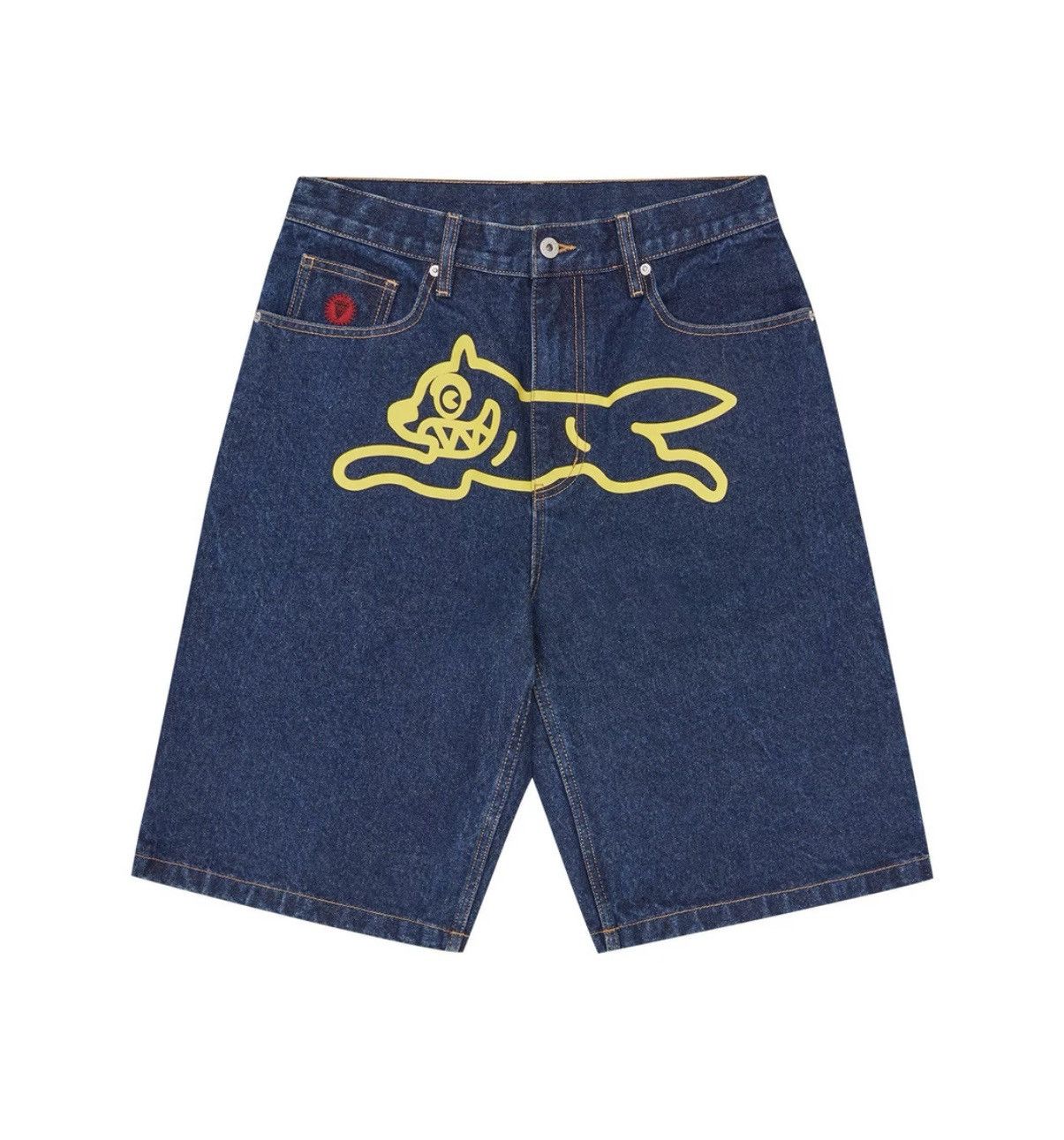 Billionaire Boys Club Billionaire Boys Club BBC Flying Dog Denim Shorts Size US 34 / EU 50 - 8 Thumbnail