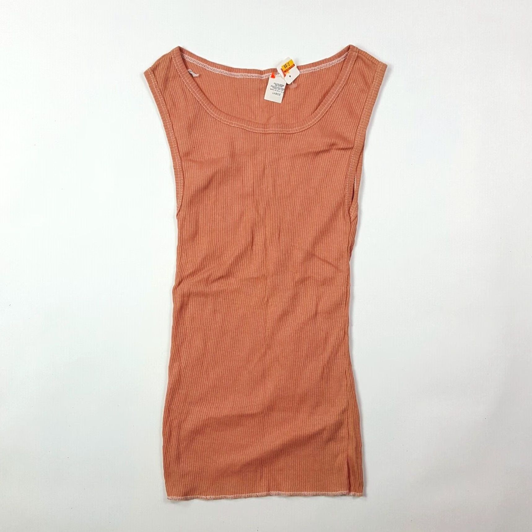 Pinko VINTAGE Pink Compression Tank Top Women's Large 80s Retro Athletic Sleeveless Sports Top Nike? Size L / US 10 / IT 46 - 2 Thumbnail