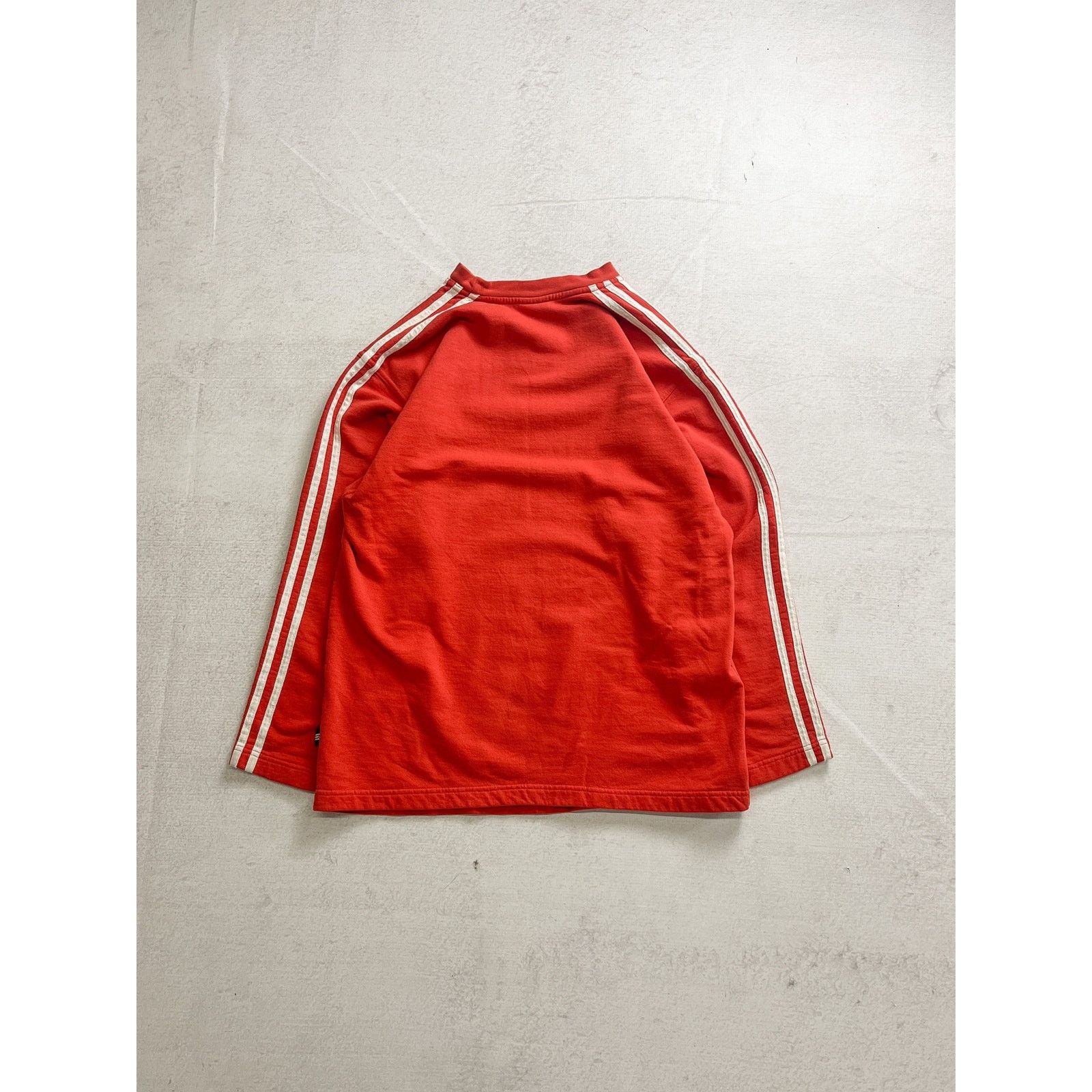 Adidas Vintage 90s Adidas Red Crewneck Sweatshirt - Women's Medium Size M / US 6-8 / IT 42-44 - 2 Thumbnail