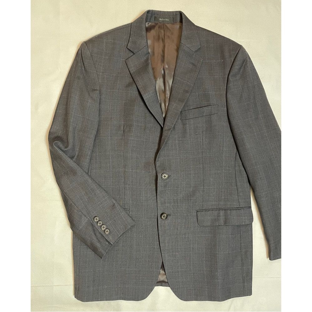 Ralph Lauren Ralph Lauren Vintage Wool Dark Grey Suit Jacket Size 40R Size 40R - 3 Thumbnail