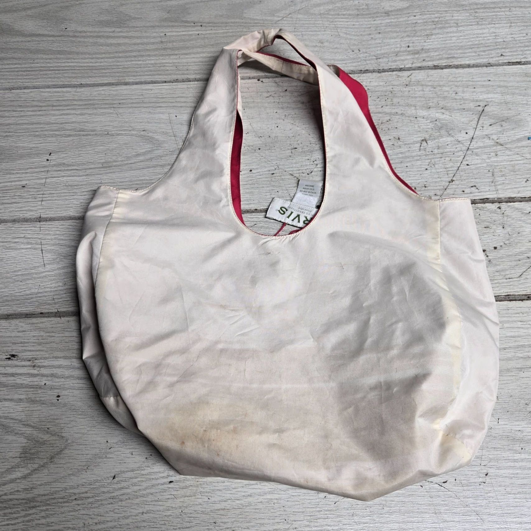 Orvis Orvis Tote Bag Pink Reversable Beach Nautical Coastal Boating Women Canvas Handbag Pink Nautical Beach Tote Bag Womens Orvis Bag Size ONE SIZE - 4 Thumbnail