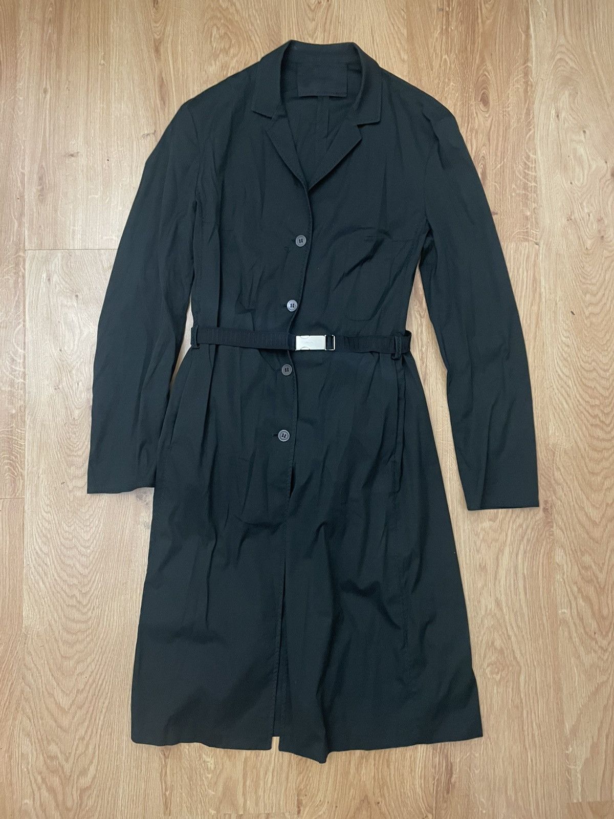 Prada Prada smock dress with belt Size M / US 6-8 / IT 42-44 - 1 Thumbnail