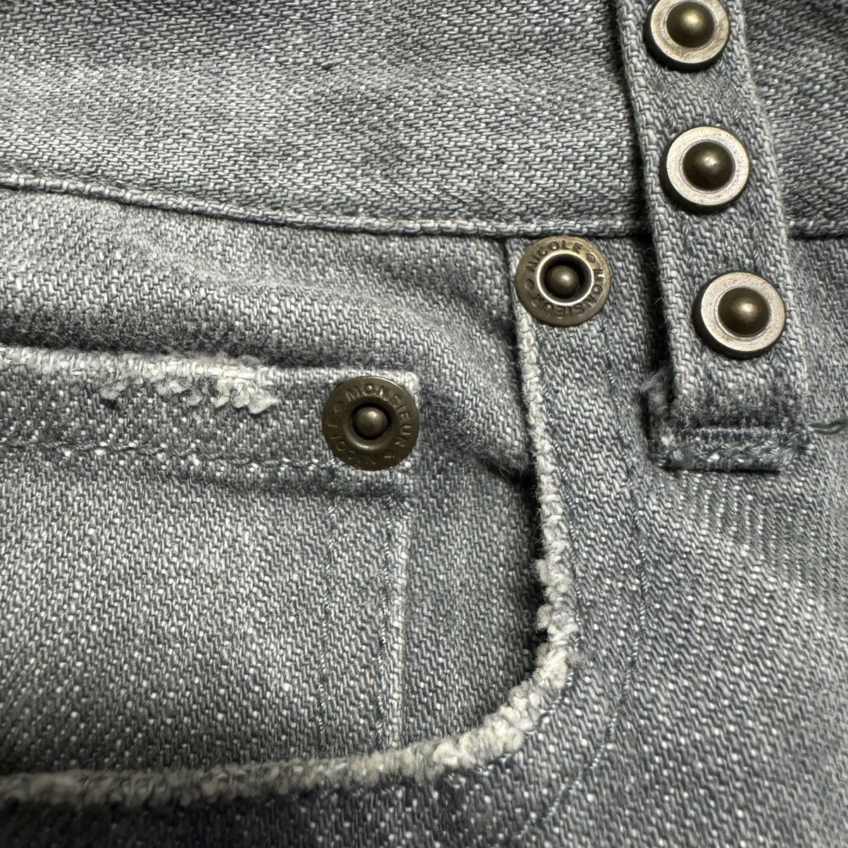 Japanese Brand Monsieur Nicole Denim Flare Jeans Studded Size US 33 - 17 Thumbnail