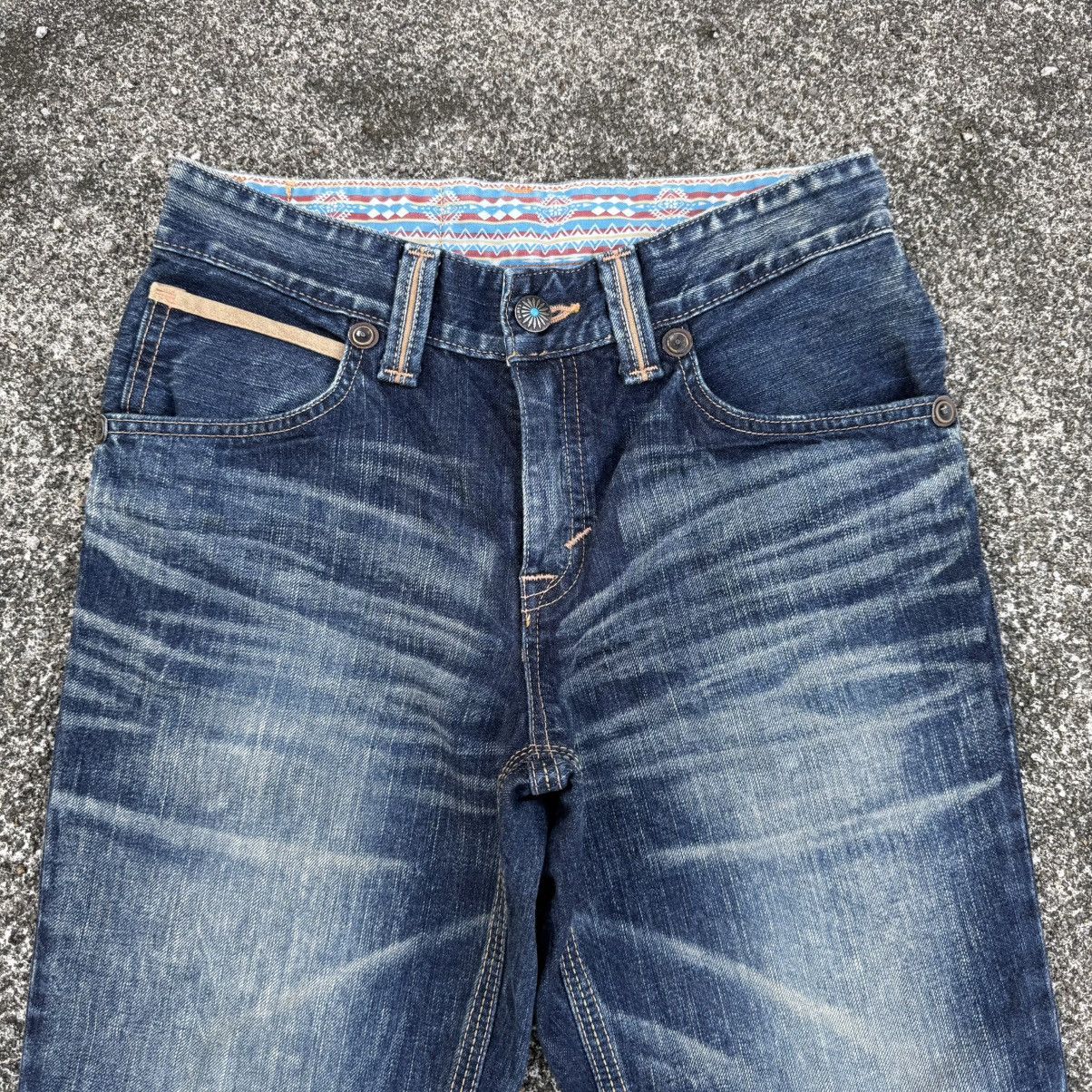 Edwin VINTAGE EDWIN FLARE DENIM FADED JEAN PANTS Size US 30 / EU 46 - 4 Thumbnail