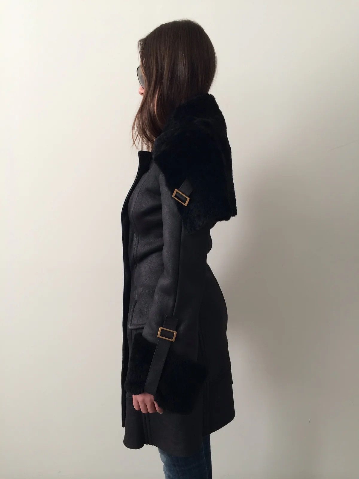 Gucci Gucci by Tom Ford FW2003 Shearling Leather Coat Jacket Size XS / US 0-2 / IT 36-38 - 8 Thumbnail