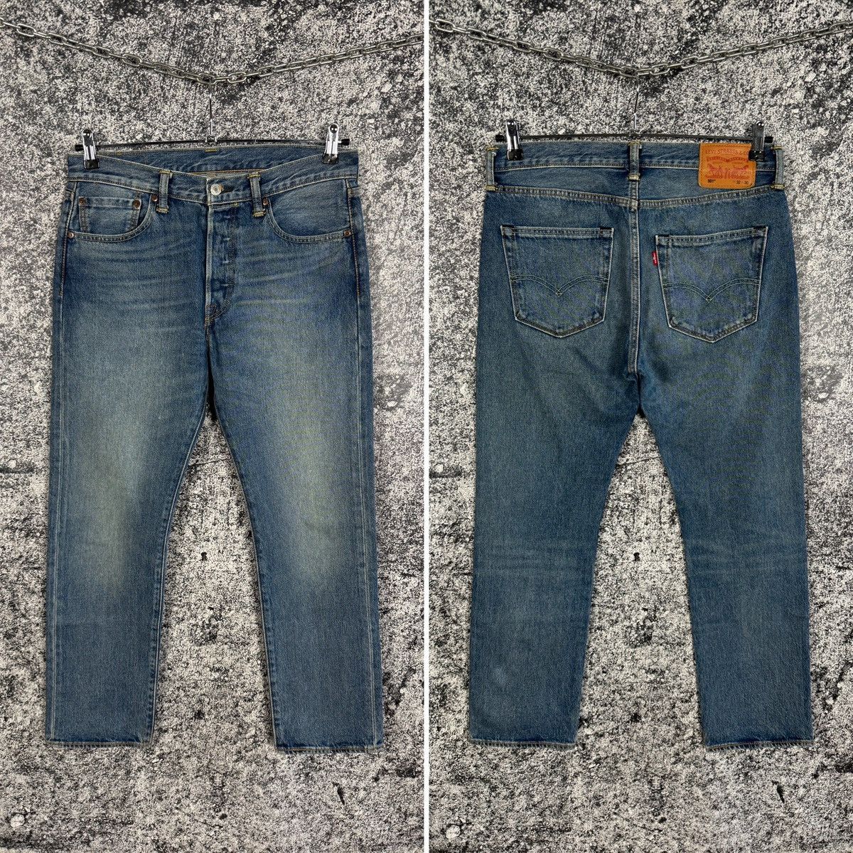 Levi's Men’s Levi’s 501 Denim Straight Jeans Pants Size W32 L30 Size US 32 / EU 48 - 1 Thumbnail