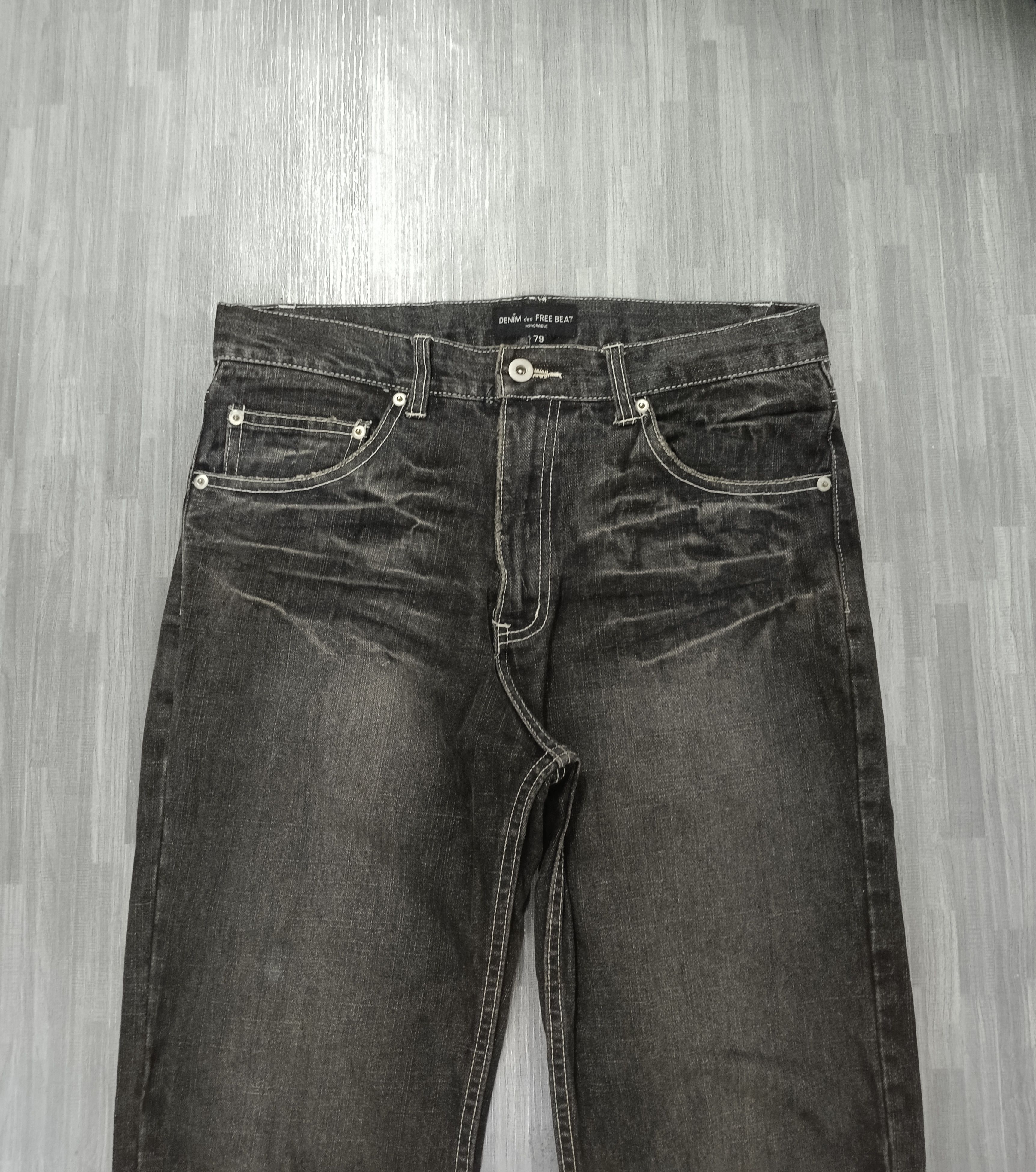 Japanese Brand SICK FLARE DENIMVDES FREE BEAT HONORABLE DENIM PANTS Size US 31 - 4 Thumbnail