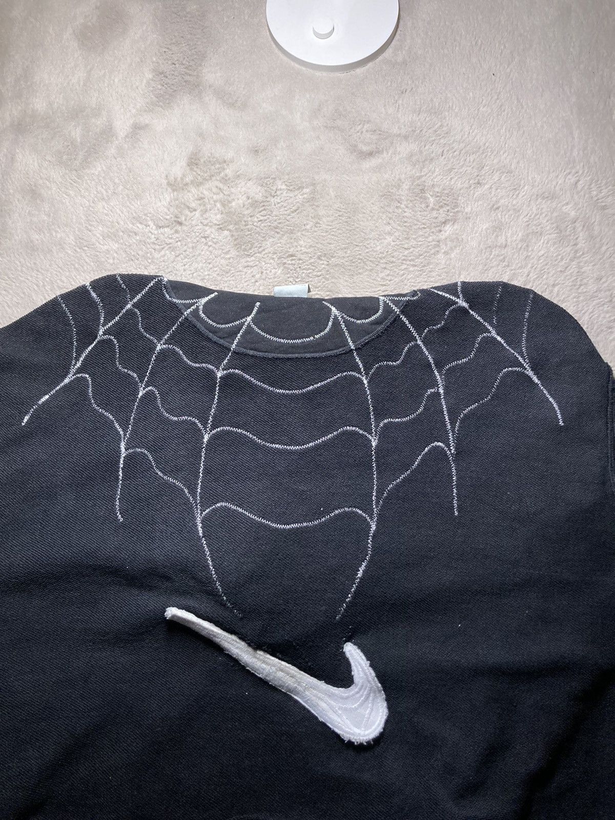 Nike × Vintage ⛩️Nike hoodie custom vintage y2k center logo spider web rare Size US L / EU 52-54 / 3 - 6 Thumbnail