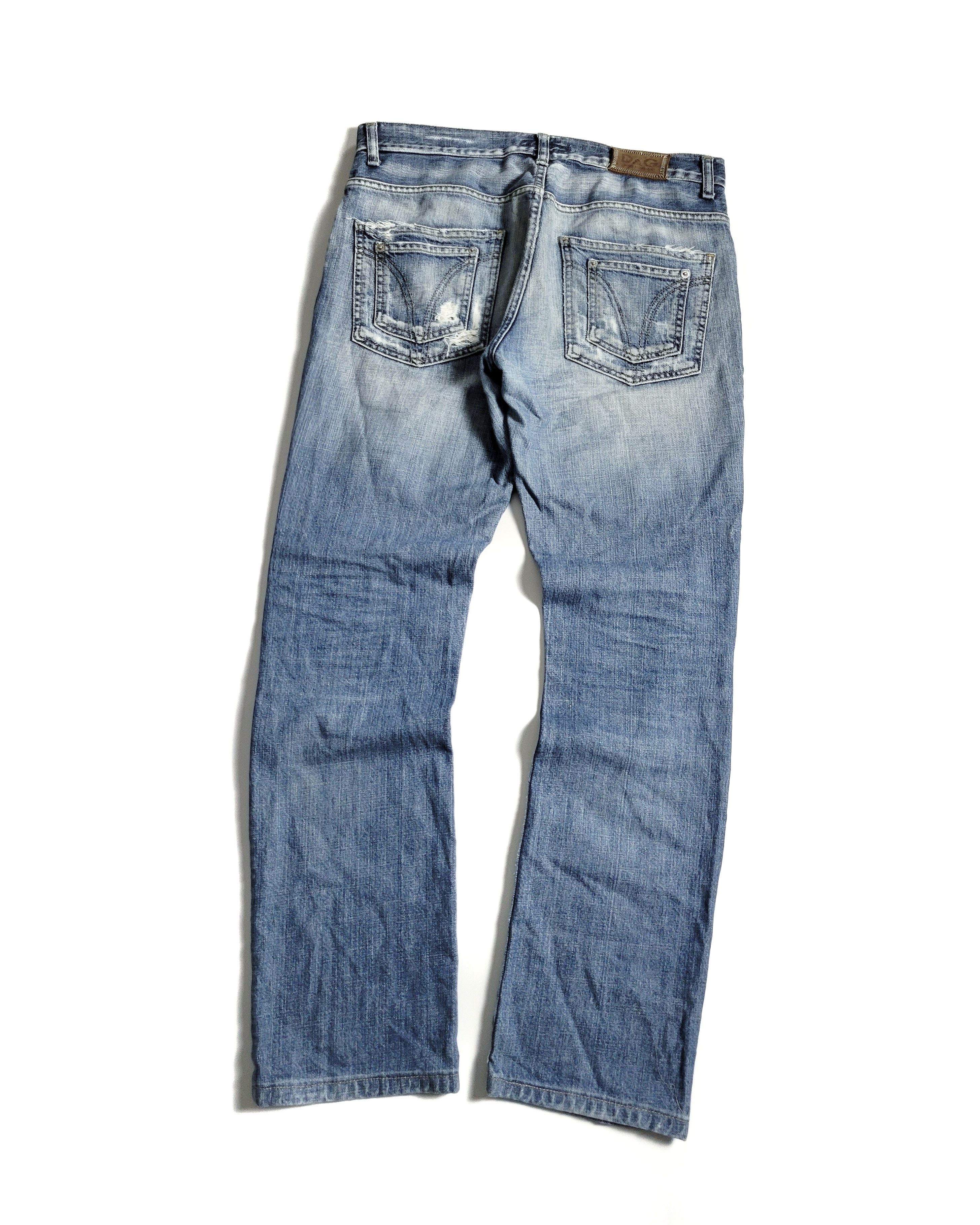 Vintage Dolce Gabbana Distressed Faded Denim Straight Jeans