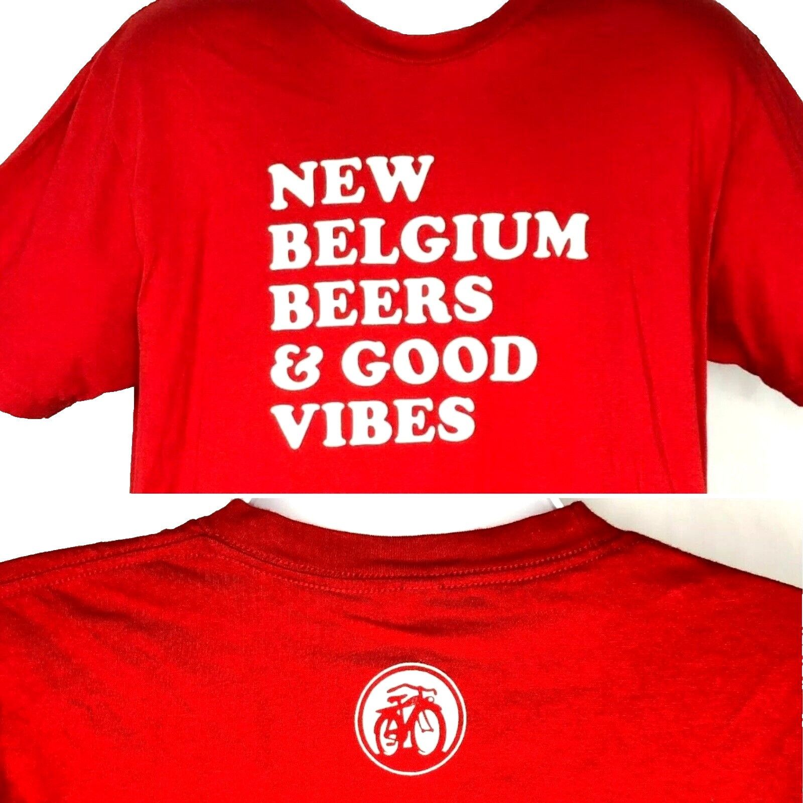 American Apparel New Belgium Brewing Beers Good Vibes Retro T-Shirt sz XL Fel Size US XL / EU 56 / 4 - 1 Thumbnail