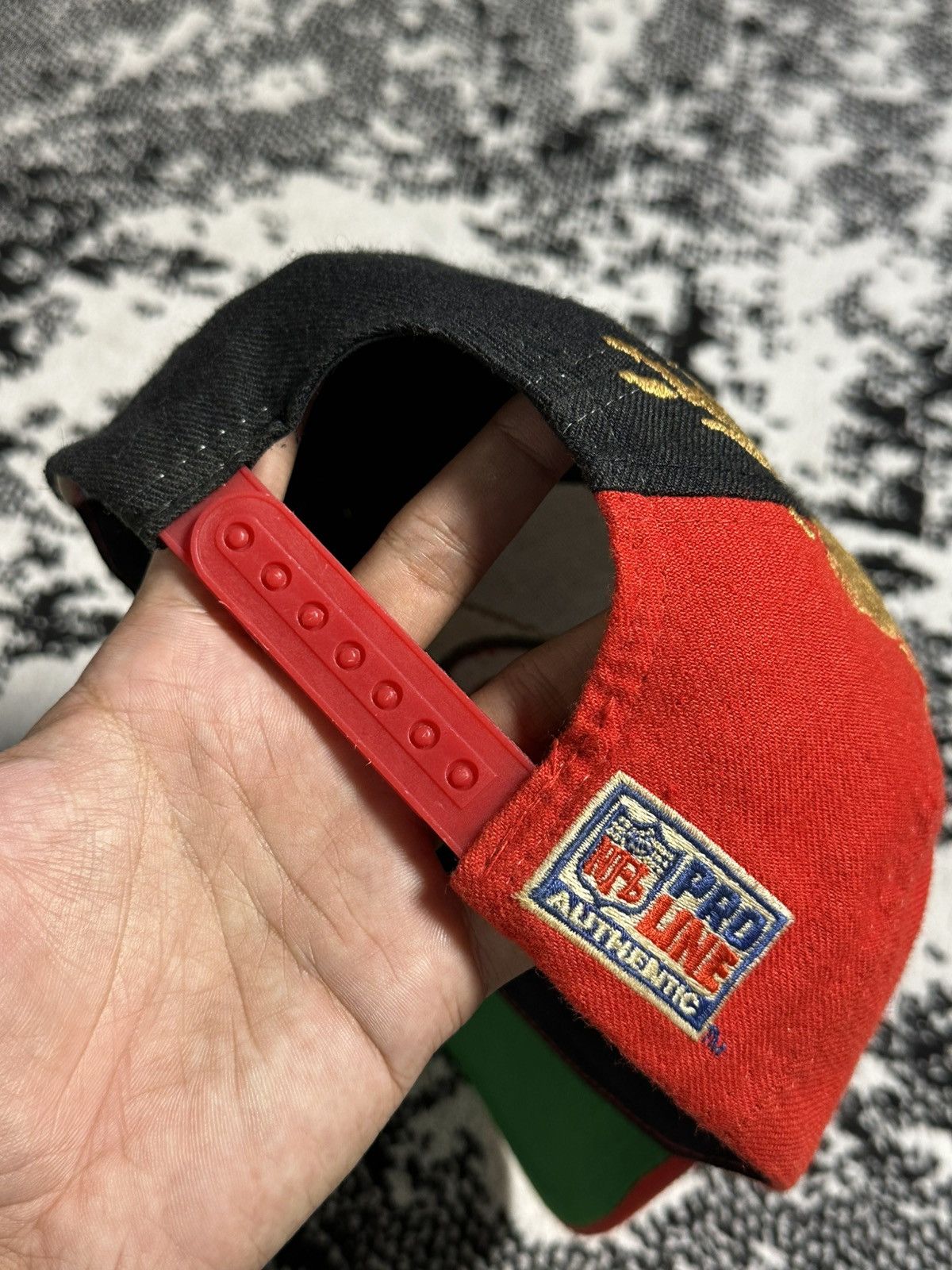 Logo Athletic Vintage NFL San Francisco 49ers Blackdome Splash 90s Hat Size ONE SIZE - 5 Thumbnail