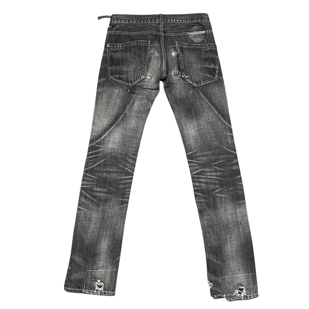 Hysteric Glamour Vintage KMK Kingly Mask Distressed Pants Size US 30 / EU 46 - 15 Thumbnail