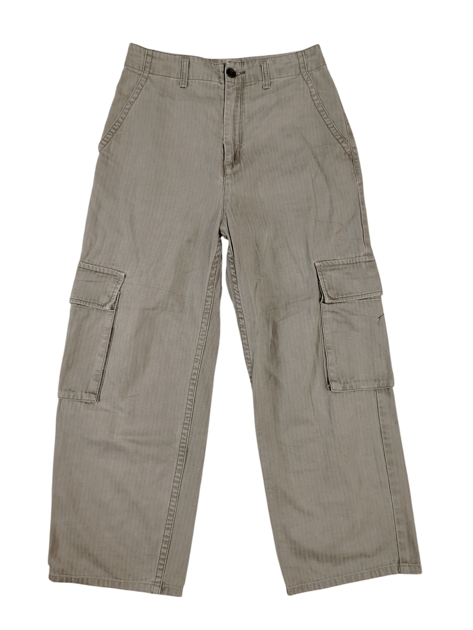 Japanese Brand IENA HERRINGBONE TWILL CARGO PANTS Size 28" / US 6 / IT 42 - 1 Thumbnail
