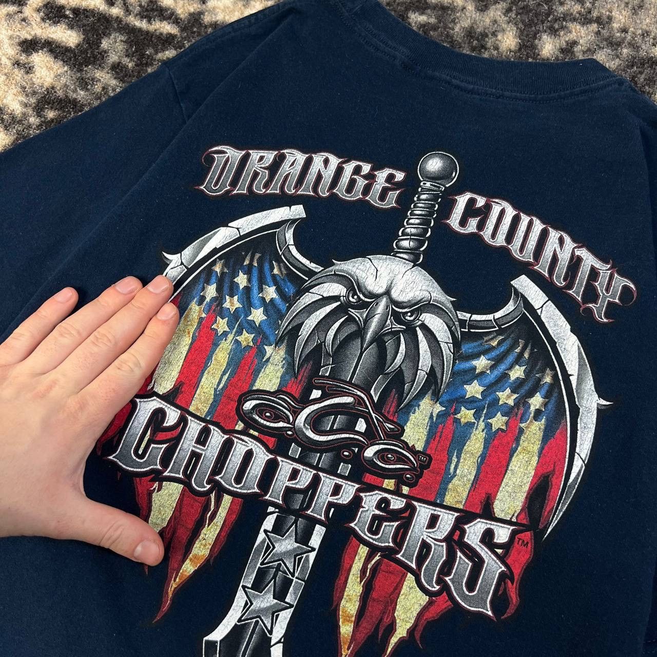 Vintage Orange Country Choppers Vintage Y2K Biker T-Shirt 1TS47 Size US M / EU 48-50 / 2 - 4 Thumbnail