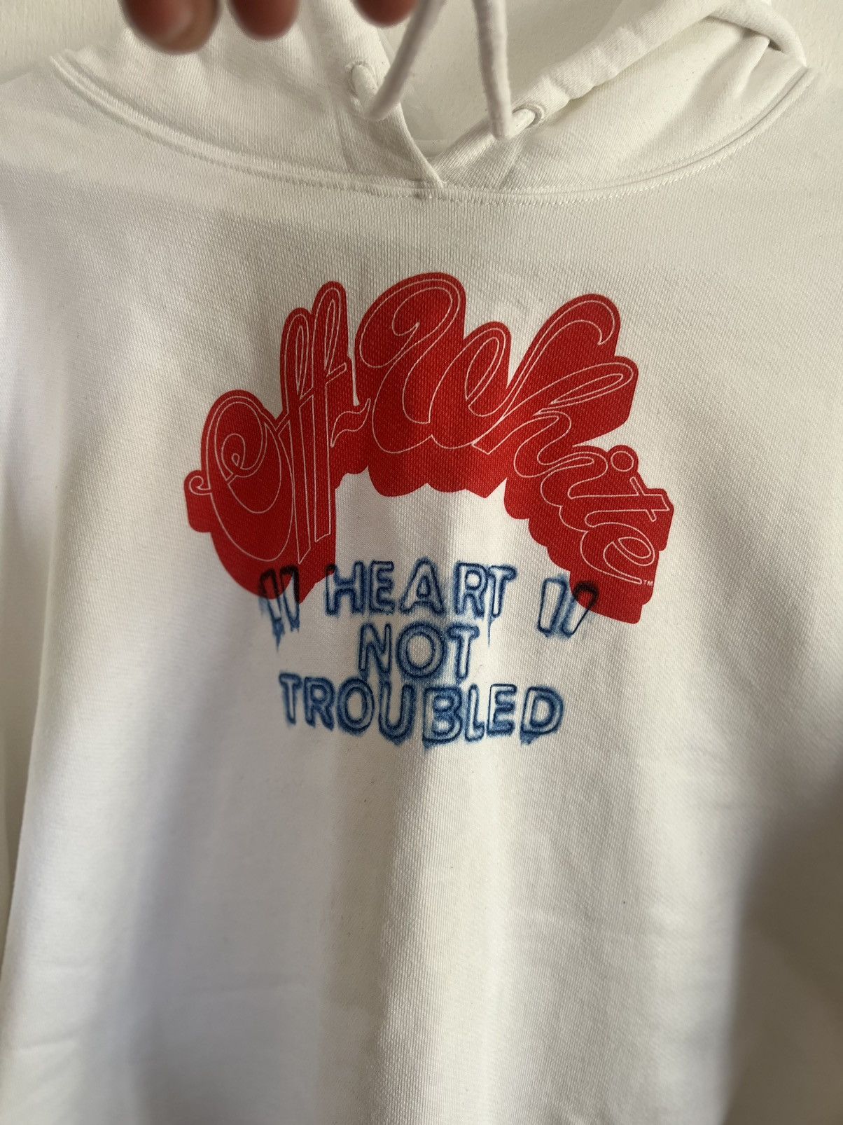 Off-White Off white “Heart Not Troubled” Hoodie/cropped Size S / US 4 / IT 40 - 5 Thumbnail