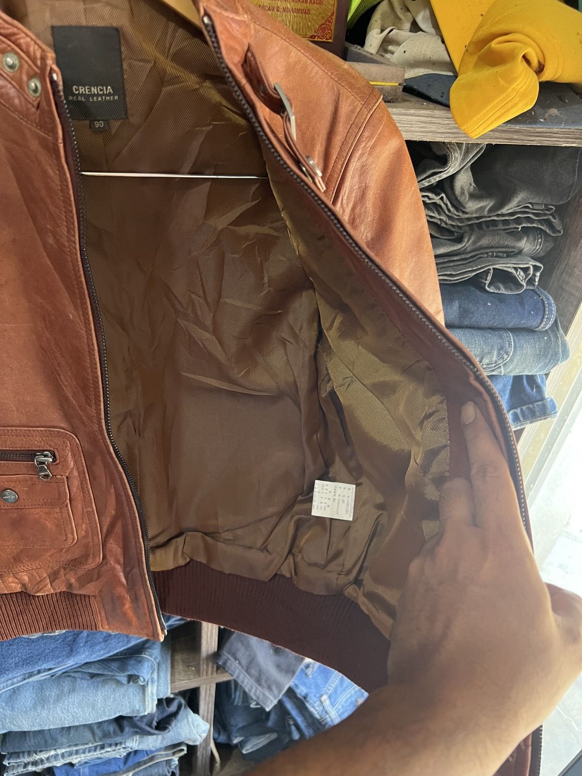 Other 🔥Grencia Real Leather Zipper Jacket Size S / US 4 / IT 40 - 13 Thumbnail