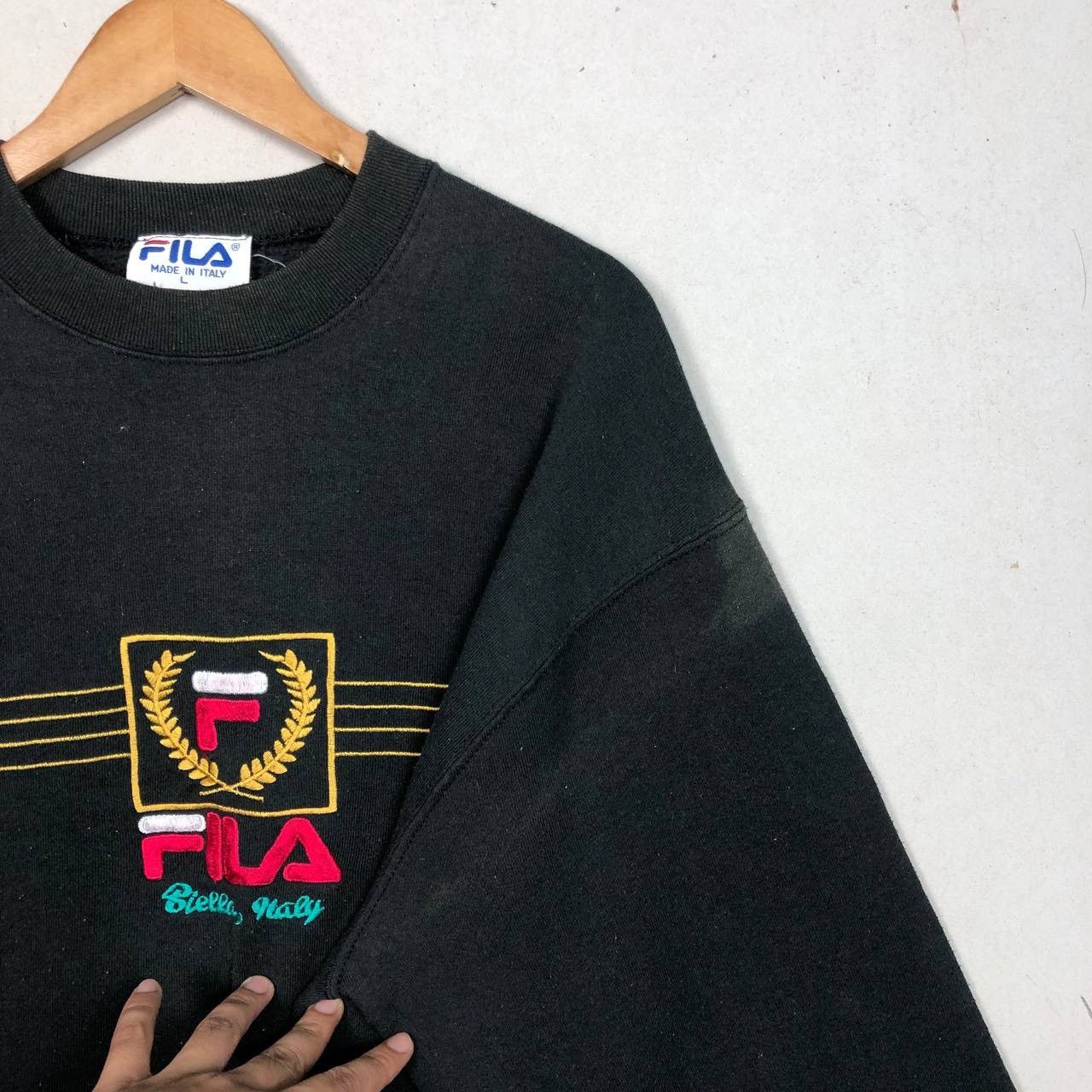 Fila × Vintage Vintage 90s Fila Sweatshirt Jumper Size US L / EU 52-54 / 3 - 4 Thumbnail