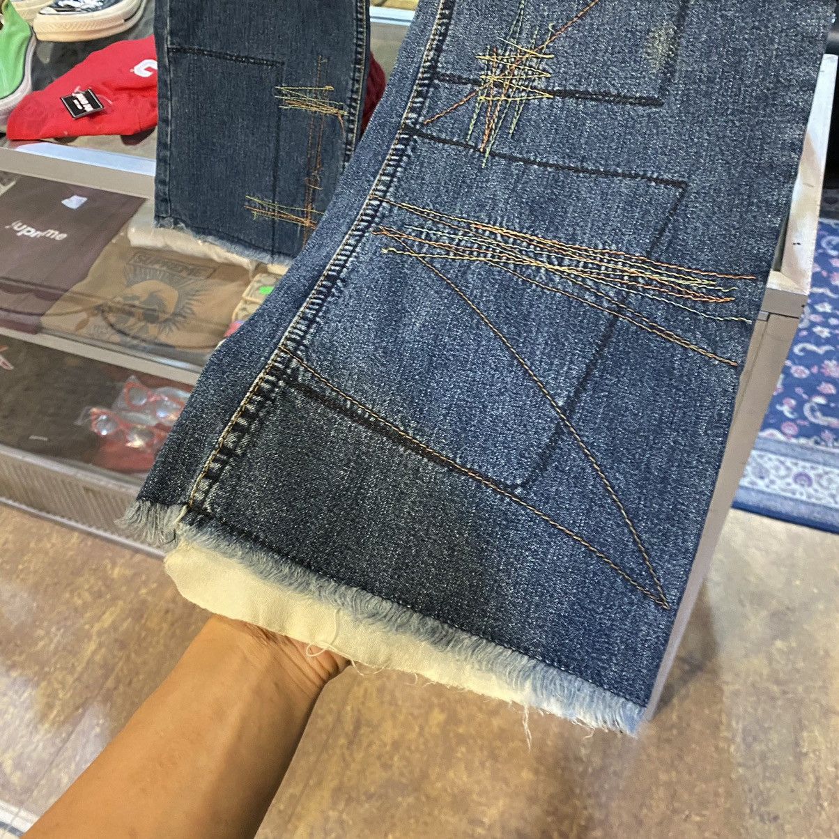 Hysteric Glamour VINTAGE 00’s Hysteric Glamour Landom Stitched Flare Denim Size 26" / US 2 / IT 38 - 5 Thumbnail