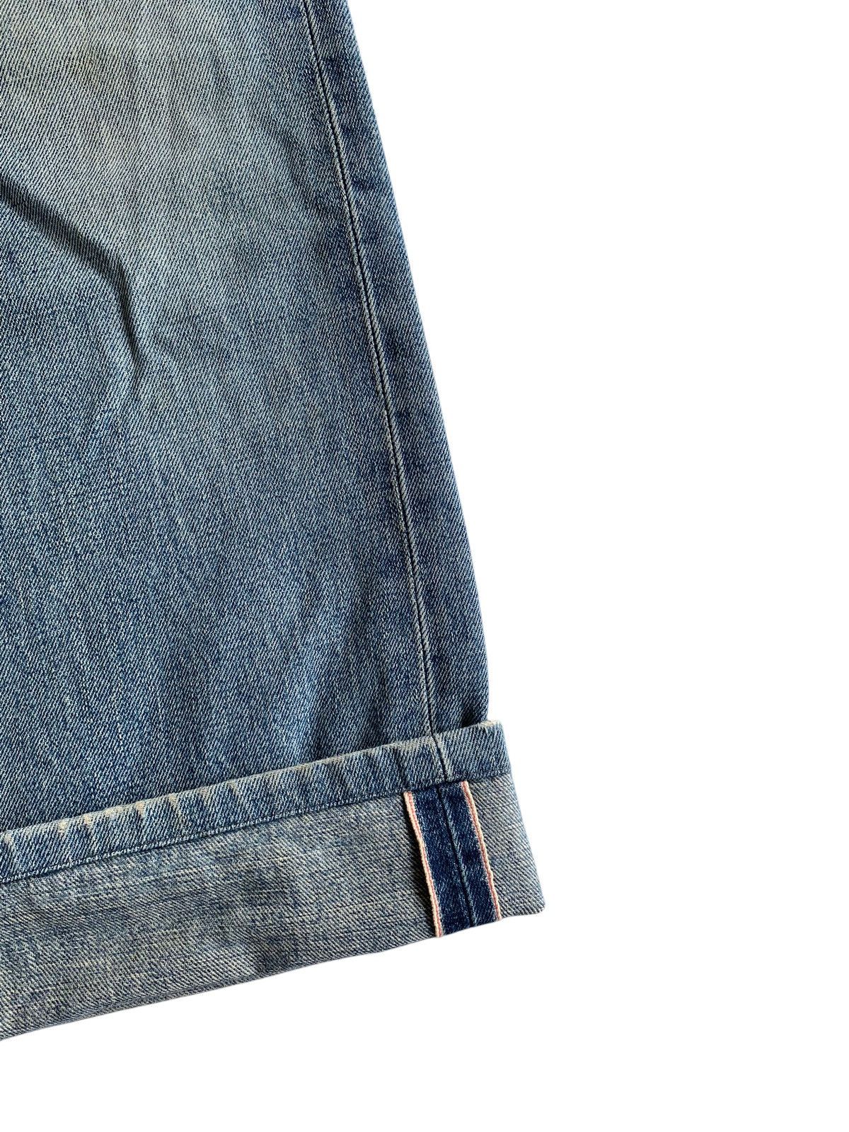 Kapital VINTAGE EDWIN 505 BAGGY SELVEDGE FADED DISTRESSED DENIM Size US 33 - 9 Thumbnail