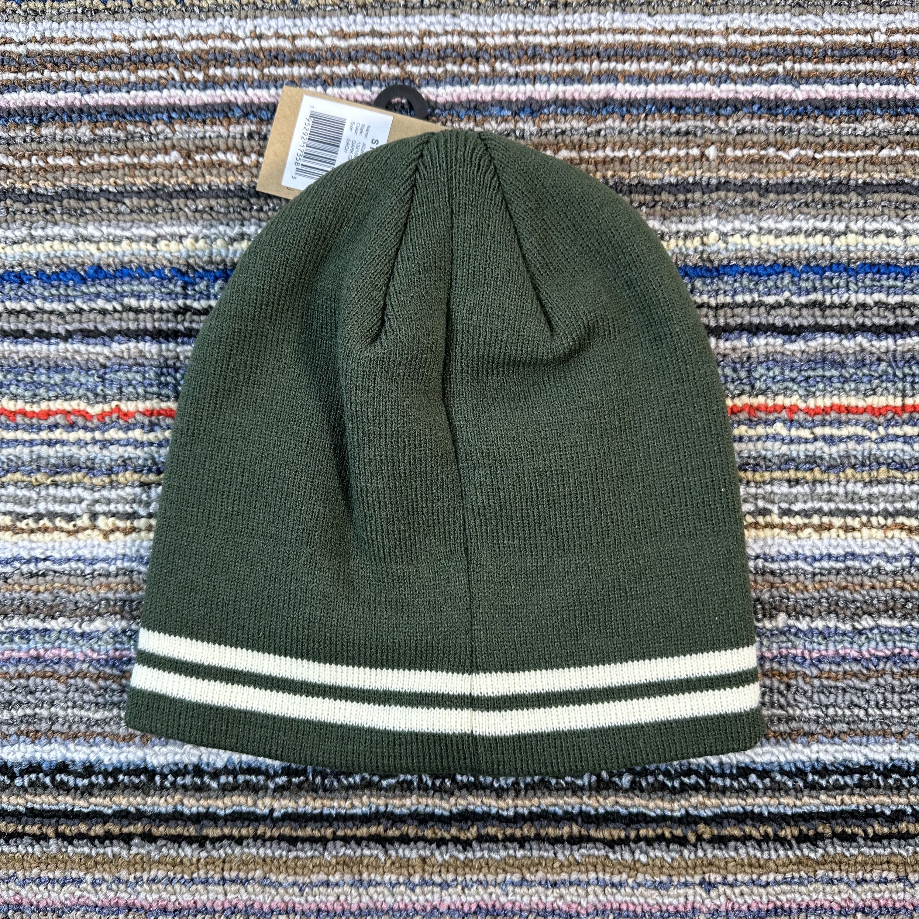 Stussy STUSSY STRIPE SKULLCAP BEANIE / DARK GREEN Size ONE SIZE - 4 Thumbnail