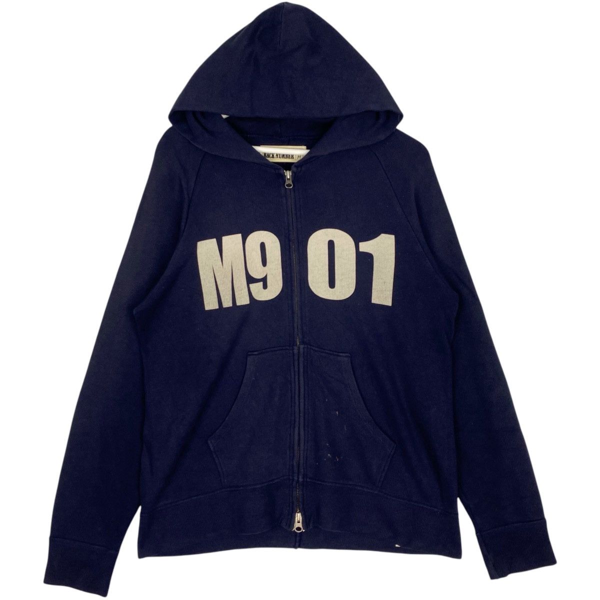Vintage Vintage Japanese Brand Back Number Full Zip Hoodie Sweater Size US M / EU 48-50 / 2 - 1 Thumbnail