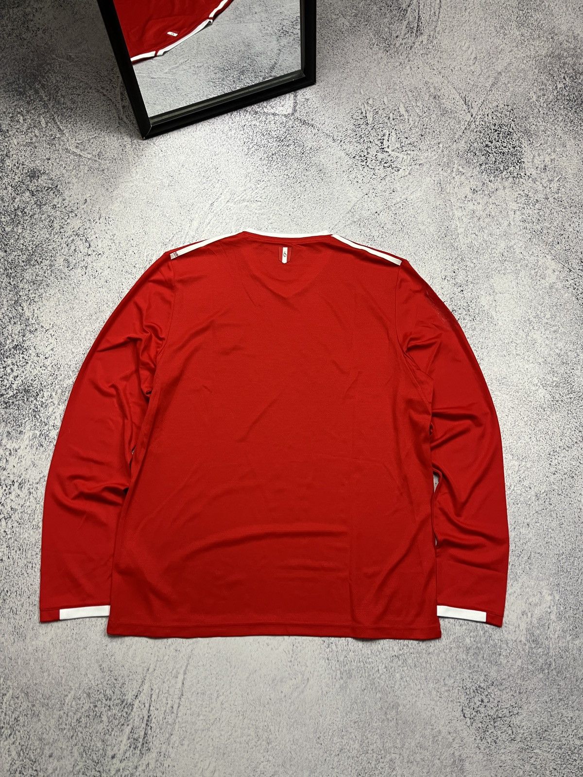 New Balance Sevilla FC 2017 New Balance Longsleeve Shirt Soccer Jersey Size US XL / EU 56 / 4 - 14 Thumbnail