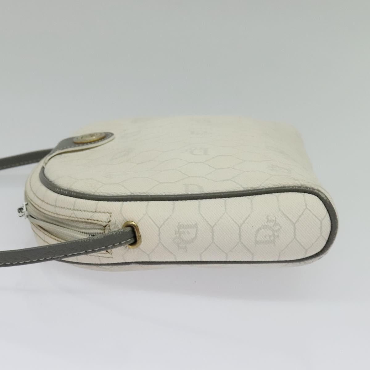 Dior DIOR Honeycomb Canvas Shoulder Bag Pvc White Gold Size ONE SIZE - 4 Thumbnail
