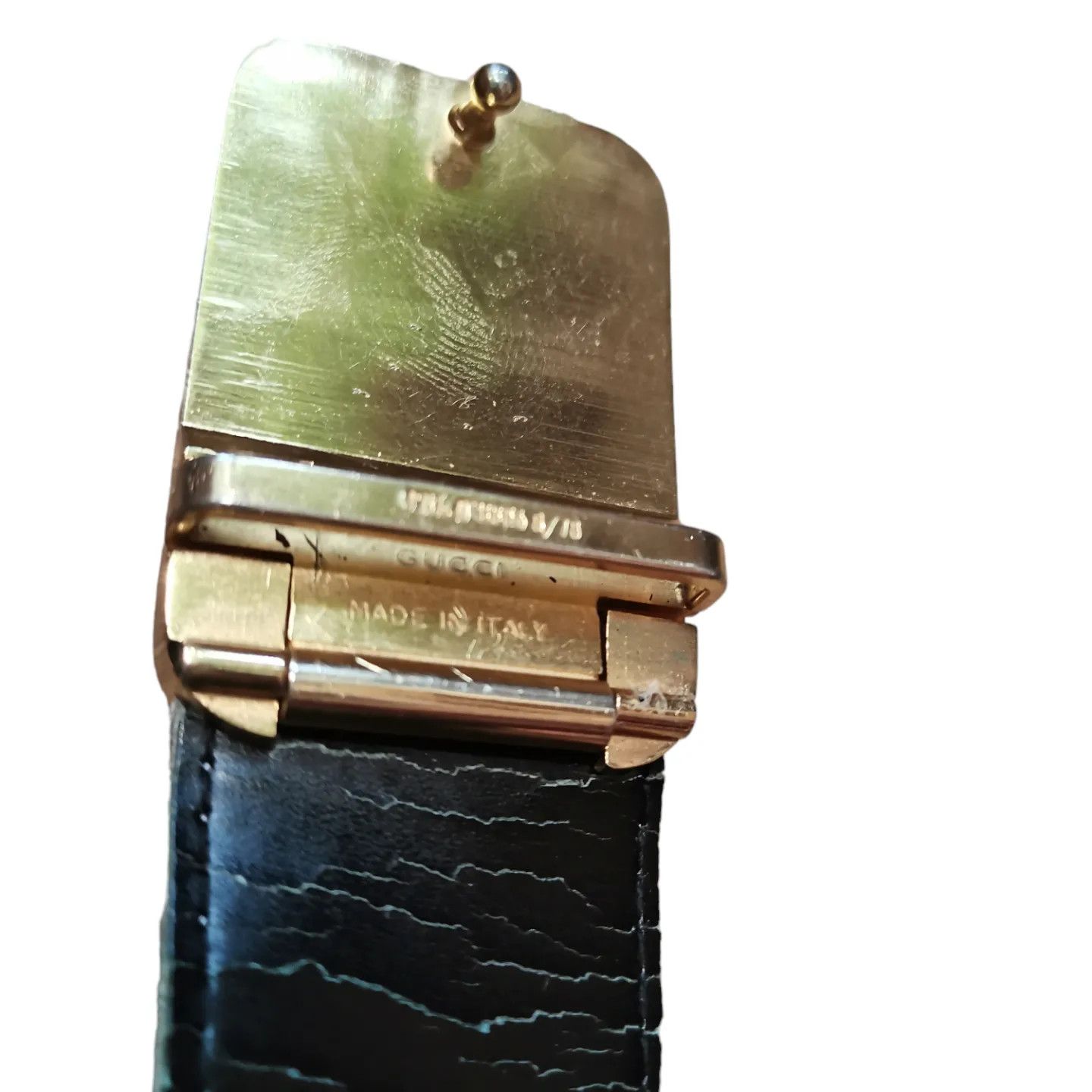 Gucci × Vintage Gucci leather belt vintage rare made in italy Size 34 - 7 Thumbnail