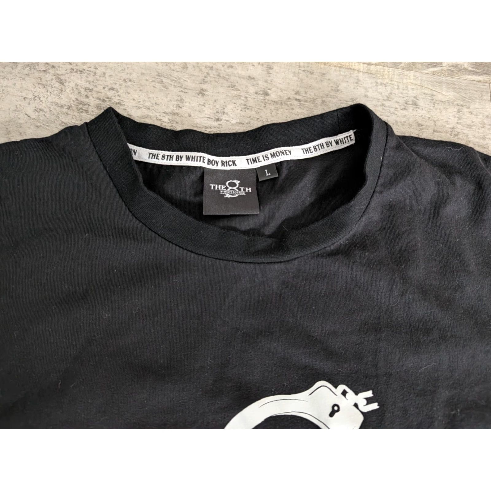 Vintage Time Is Money White Boy Rick The 8th Black Graphic T Shirt Sz L Eight Amendment Size US L / EU 52-54 / 3 - 4 Thumbnail