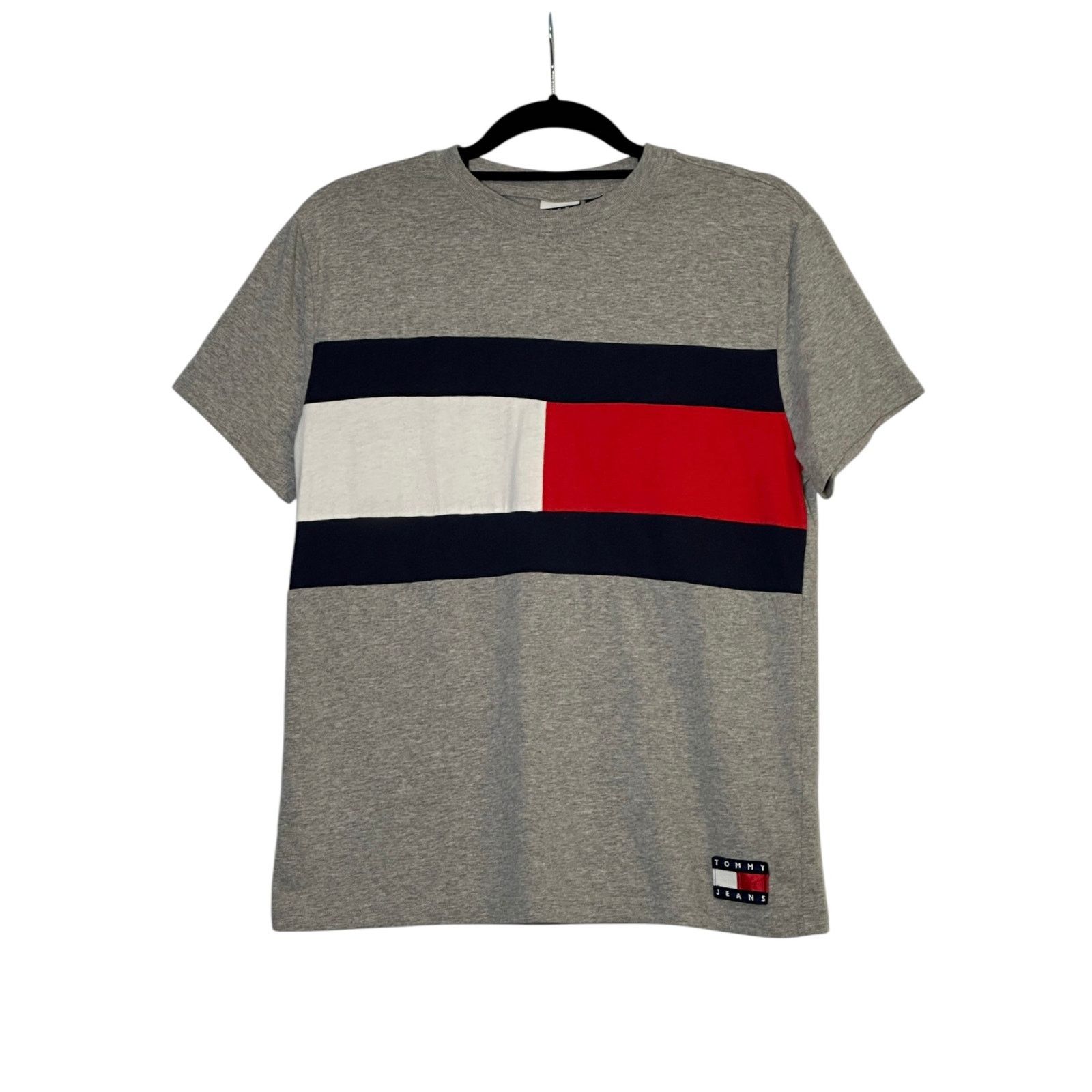 Tommy Hilfiger Tommy Jeans short sleeves color block tee size Small Size US S / EU 44-46 / 1 - 6 Thumbnail