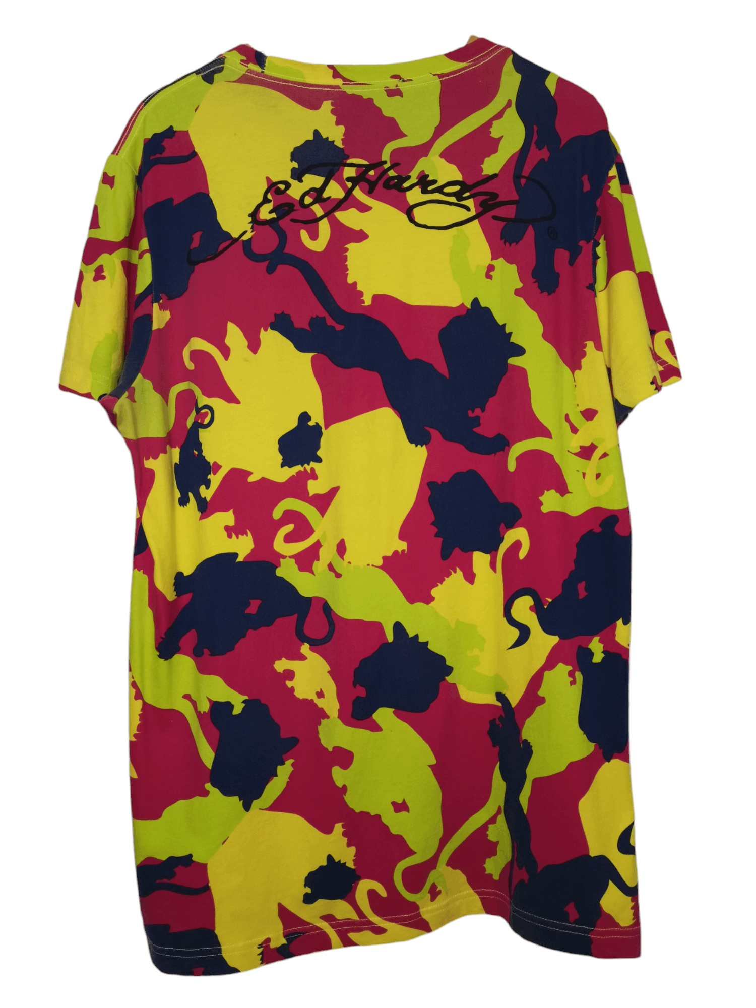 Christian Audigier × Ed Hardy Ed hardy shirt rare all over print Design front and back Size US XL / EU 56 / 4 - 7 Thumbnail