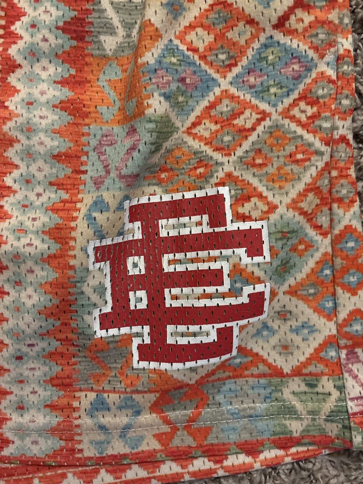 Eric Emanuel Eric Emanuel Orange Rug Rare Shorts Size US 30 / EU 46 - 4 Thumbnail