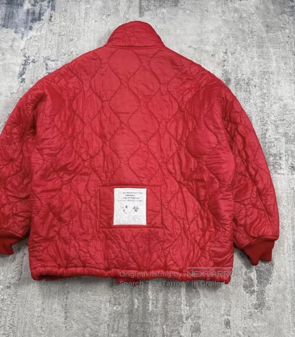 N.Hoolywood Red Quilted High Collar Zip Jacket . Size US S / EU 44-46 / 1 - 4 Thumbnail