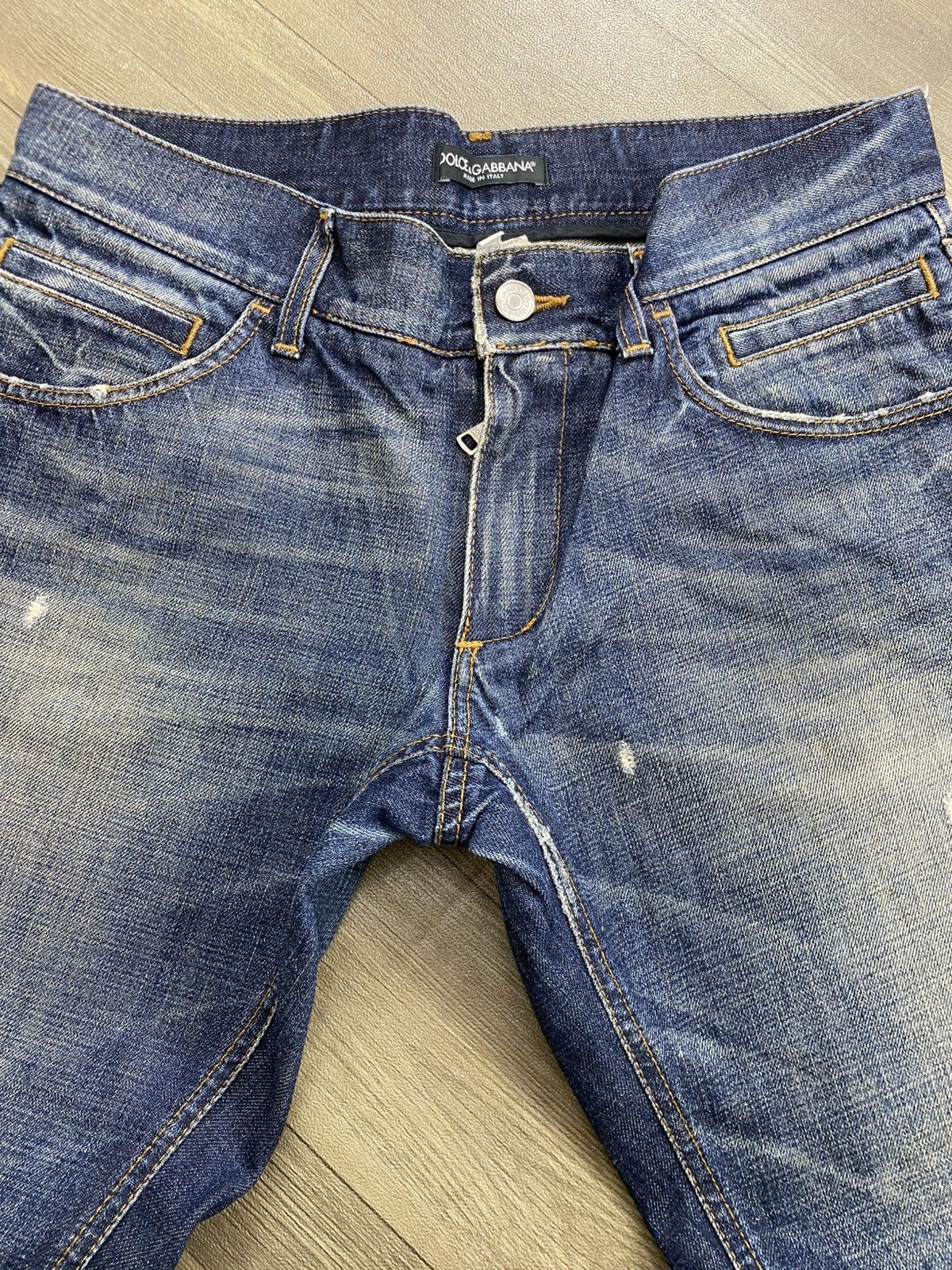 Dolce & Gabbana 2000s Dolce Gabbana Mudmax Distressed Lgb Style Jeans Size US 34 / EU 50 - 5 Thumbnail