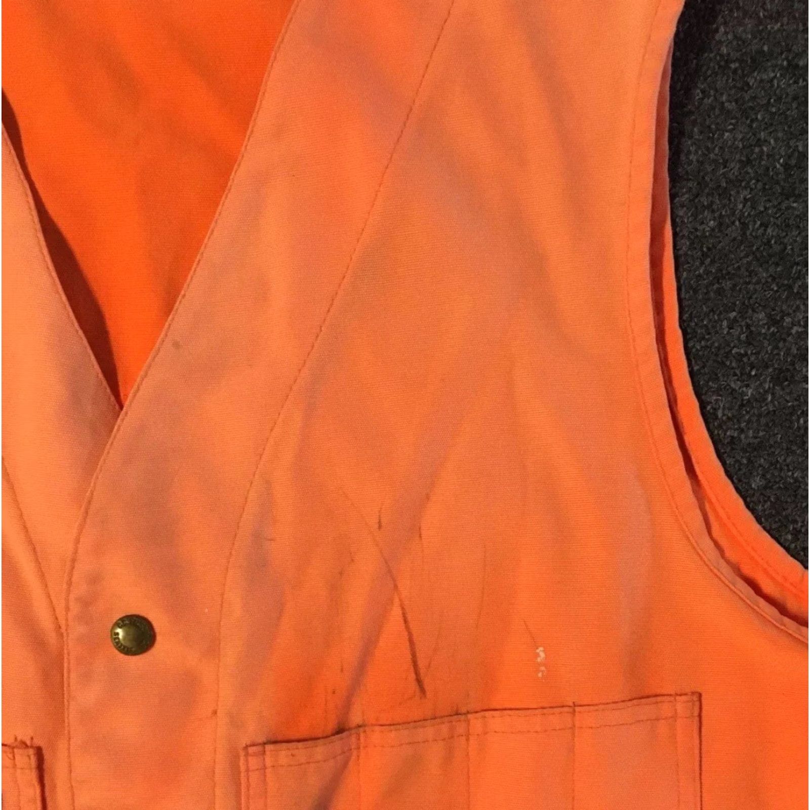 Filson VINTAGE Filson Faded Distress Vest 44 USA Army Punk Jacket Men 44 Orange Grunge 90s Biker Motorcycle USA Camouflage? Size US S / EU 44-46 / 1 - 6 Thumbnail