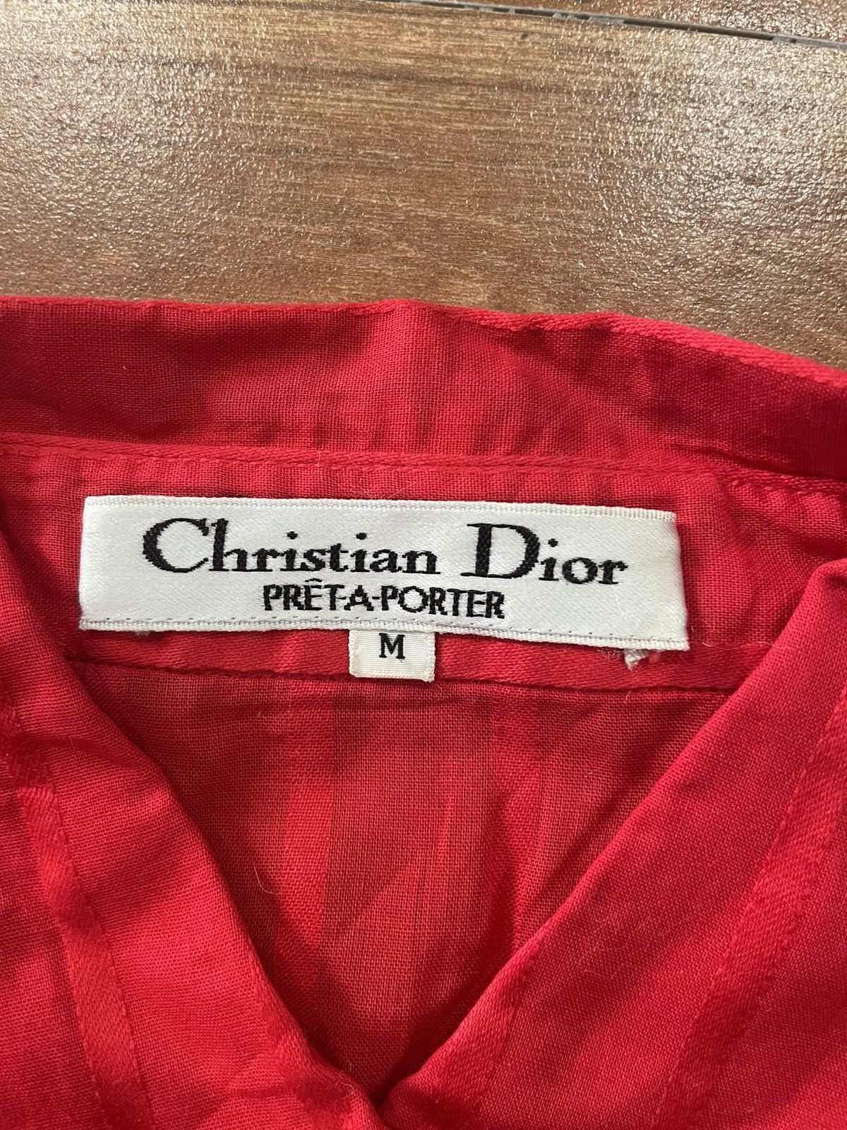 Christian Dior Monsieur Christian Dior Red Shirt Size M / US 6-8 / IT 42-44 - 3 Thumbnail