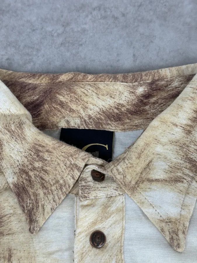 Just Cavalli AW2005 Cavalli White & Fur Effect Shirt Size US M / EU 48-50 / 2 - 9 Thumbnail