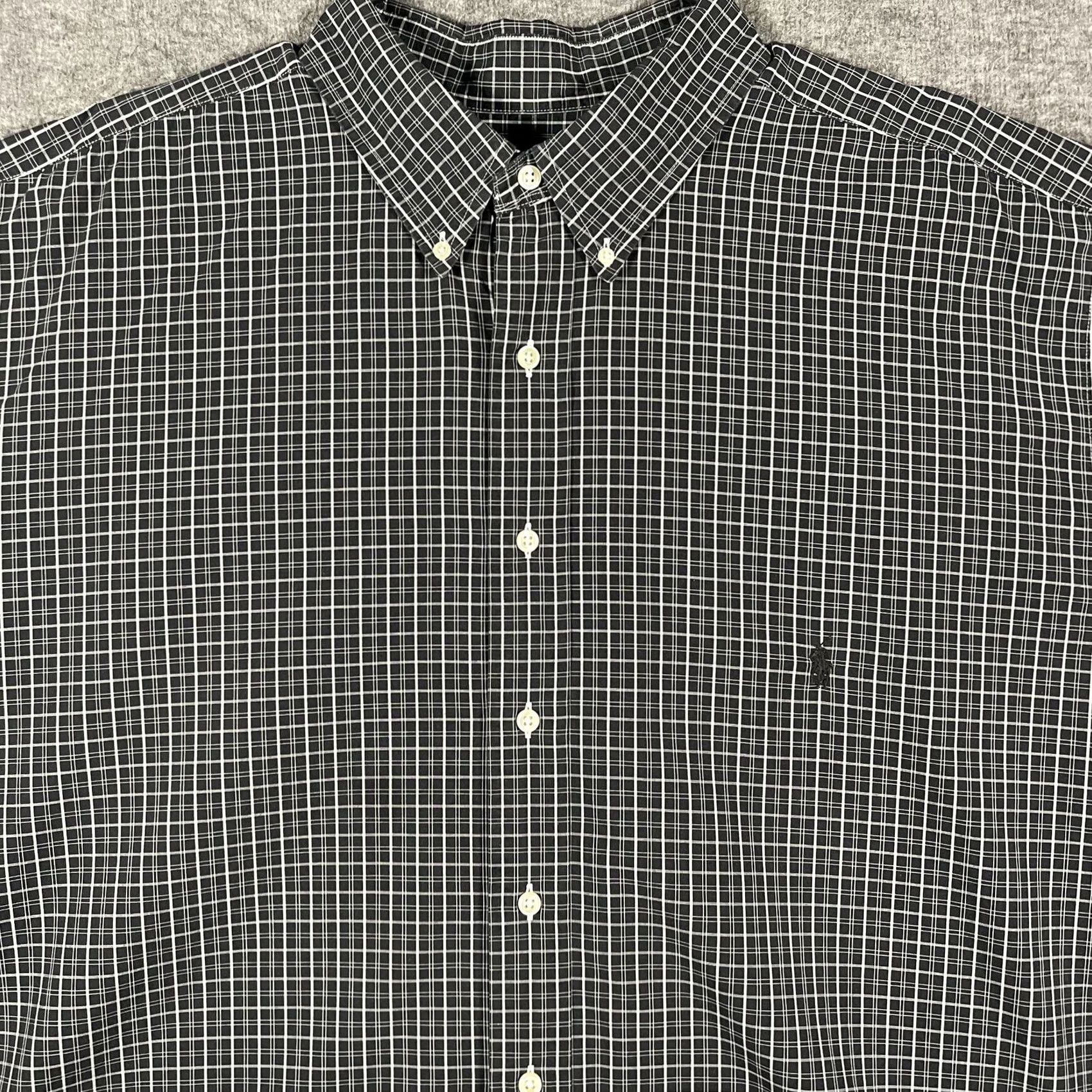 Ralph Lauren Ralph Lauren Shirt Mens 3XLT Black Check Button Down Long Sleeve Big Tall Size US XXL / EU 58 / 5 - 2 Thumbnail