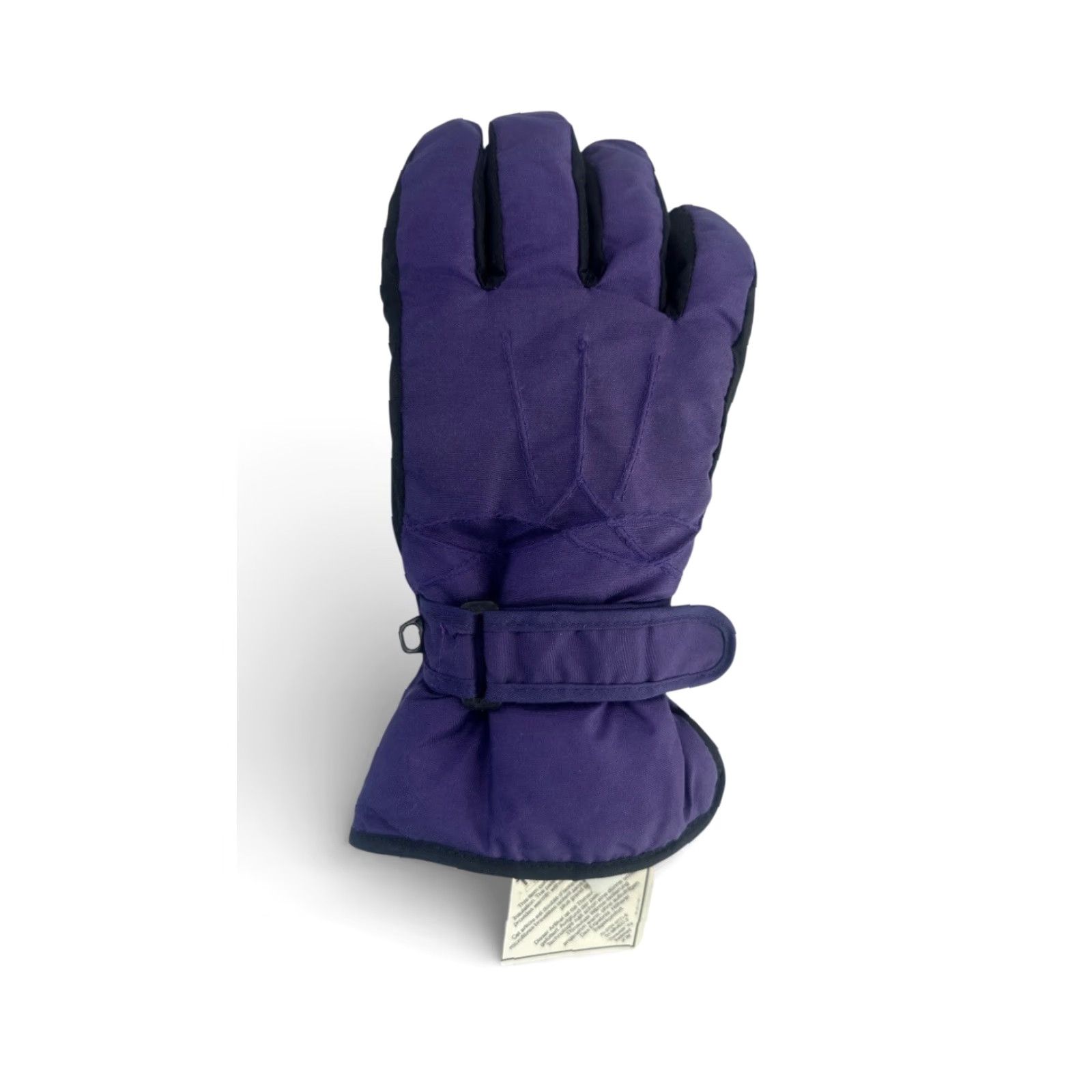 Vintage VINTAGE waterproof winter gloves Womens size S-M Deadstock NWT 90s Paris Accessories Purple & Black Nylon Waterproof Glove Womens 90s Winter Size ONE SIZE - 5 Thumbnail