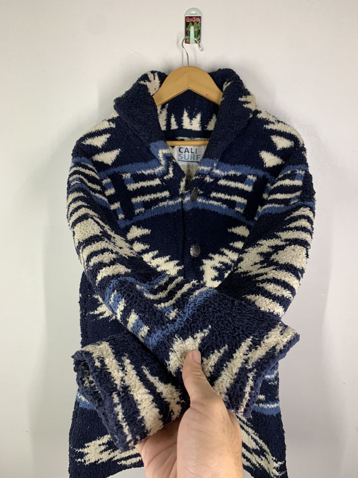 Japanese Brand × Vintage Vintage CALI SURF Navajo Fleece Jacket Size US L / EU 52-54 / 3 - 8 Thumbnail