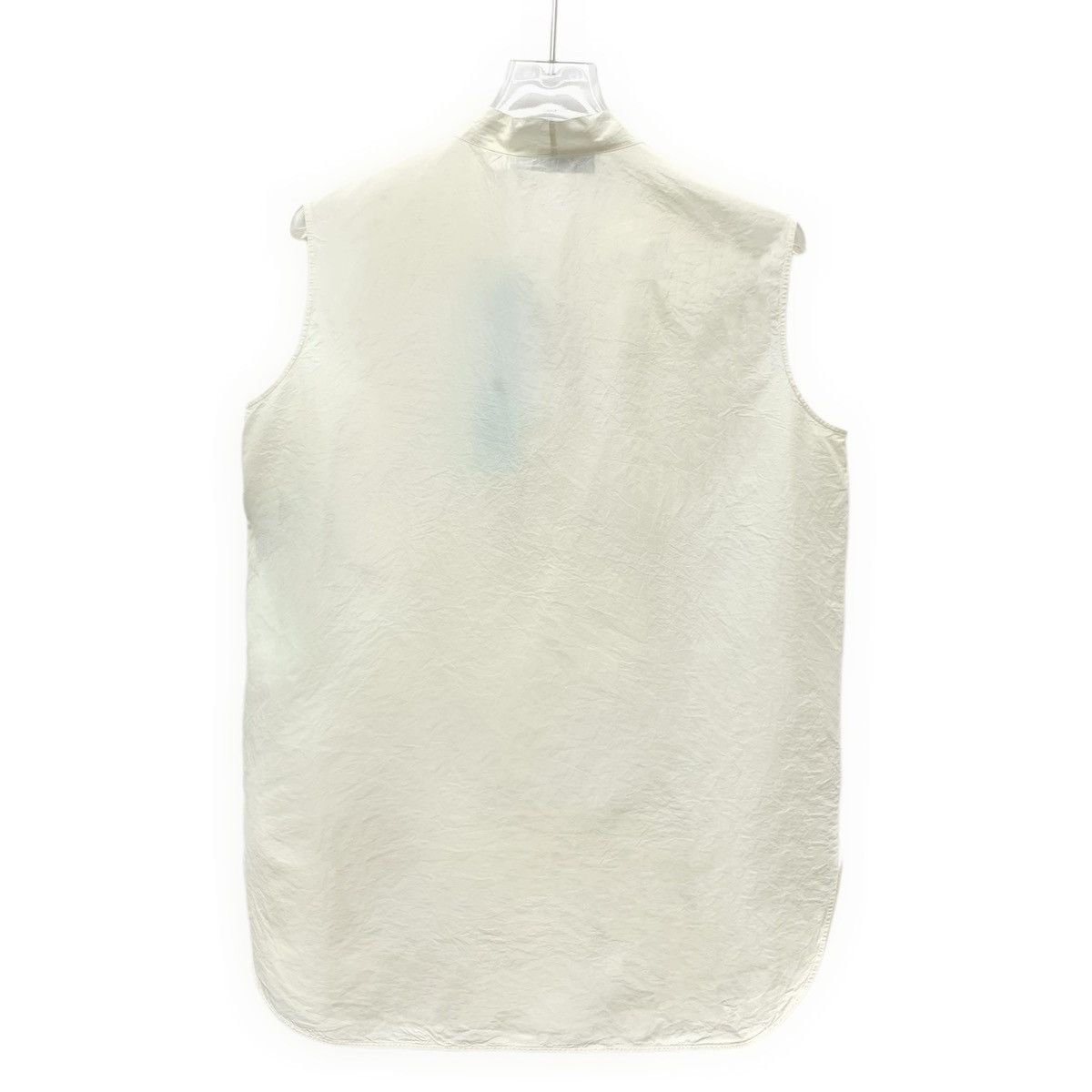 Dior Dior, Off-white Silk Sleeveless Blouse with Bow Tie K26WX Size XS / US 0-2 / IT 36-38 - 2 Thumbnail