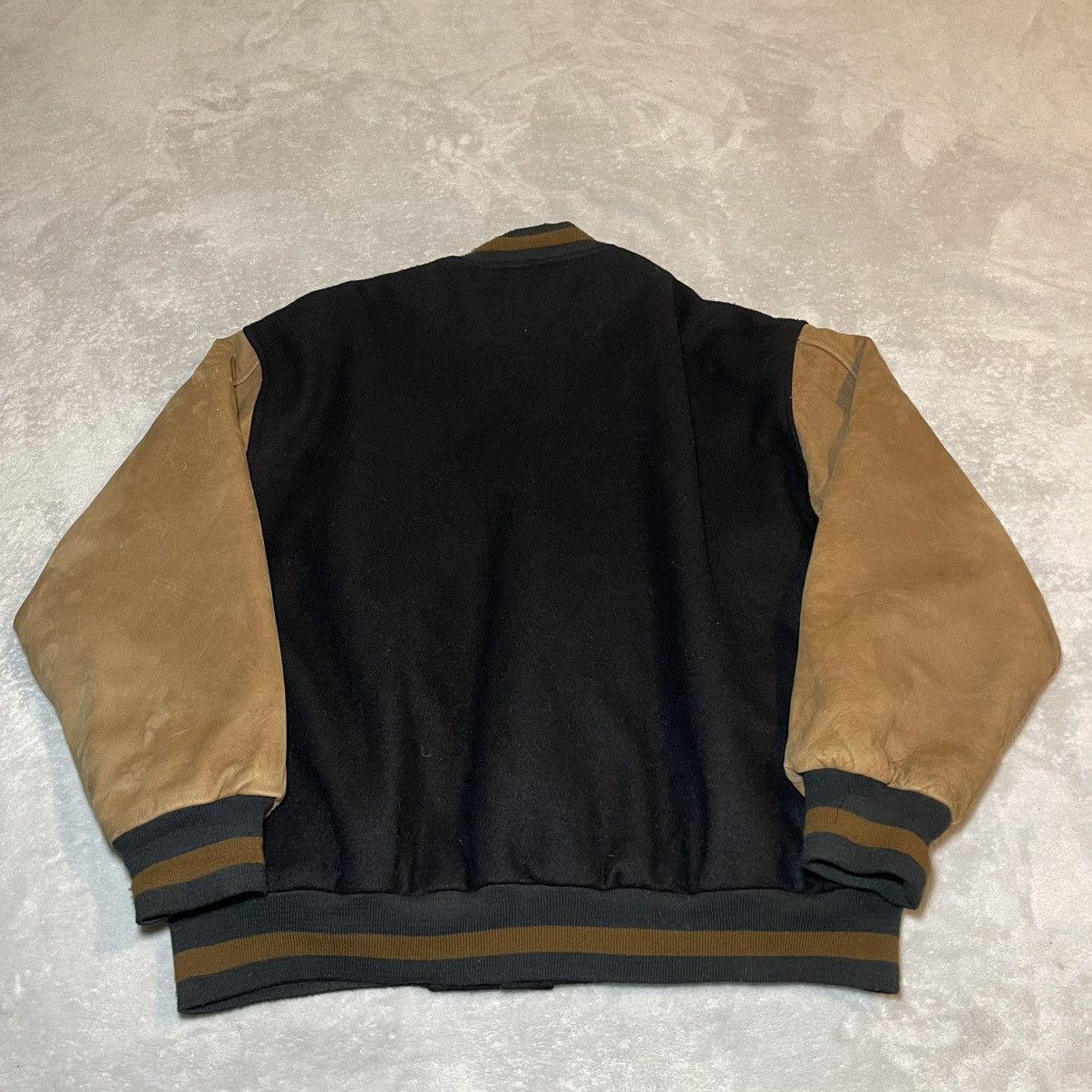 Other Vintage 90s Identity Golden Eagle Jacket Men L Wool Leather Size US L / EU 52-54 / 3 - 4 Thumbnail