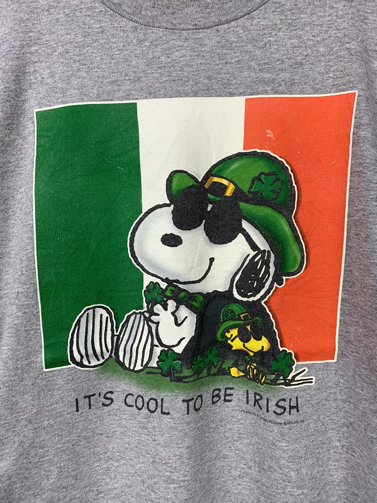 Peanuts × Vintage Rare! Vintage Y2K Snoopy Peanuts Irish Size US XL / EU 56 / 4 - 2 Thumbnail