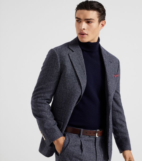 Brunello Cucinelli Suit in Dark Blue Size 40R - 4 Thumbnail
