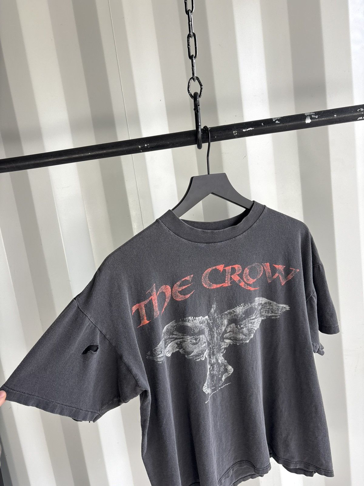 Band Tees Thrashed The Crow Angels Faded Distressed Shirt GRUNGE Band Size US M / EU 48-50 / 2 - 5 Thumbnail