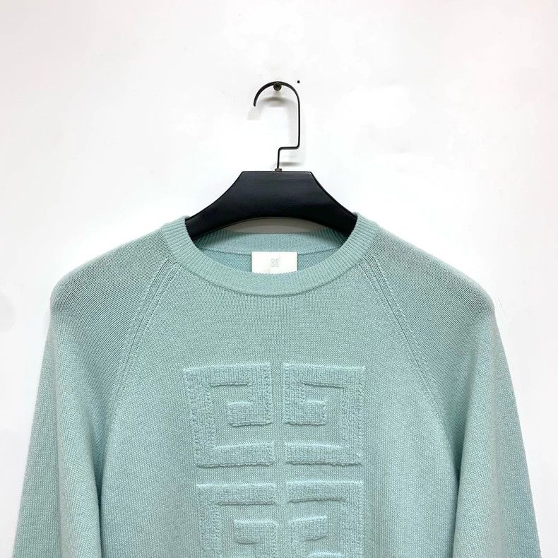 Givenchy Givenchy Mint Green Cashmere Sweatshirt 2506-Nextarrow Size US S / EU 44-46 / 1 - 5 Thumbnail