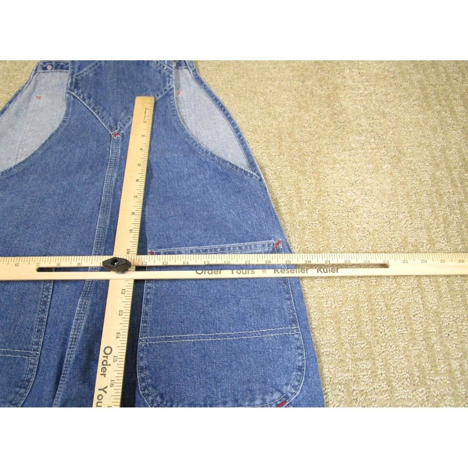 Dickies Dickies Overalls Mens 34x30 Blue Denim Bib Workwear Carpenter Utility Farmer Jeans Size US 34 / EU 50 - 5 Thumbnail